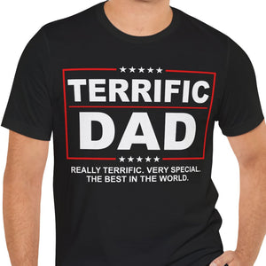 Terrific Dad, Terrific Mom | Personalized Custom Family Shirt | Gift from Wife Son Daughter C1028 - GOP