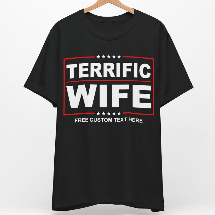 Terrific Dad, Terrific Mom | Personalized Custom Family Shirt | Gift from Wife Son Daughter C1028 - GOP