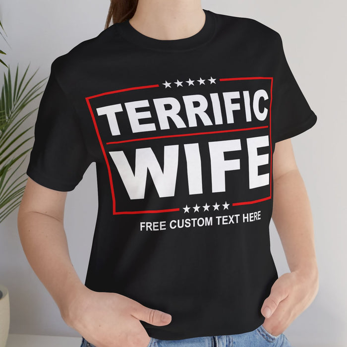 Terrific Dad, Terrific Mom | Personalized Custom Family Shirt | Gift from Wife Son Daughter C1028 - GOP