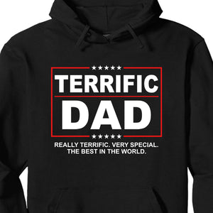 Terrific Dad, Terrific Mom | Personalized Custom Family Shirt | Gift from Wife Son Daughter C1028 - GOP