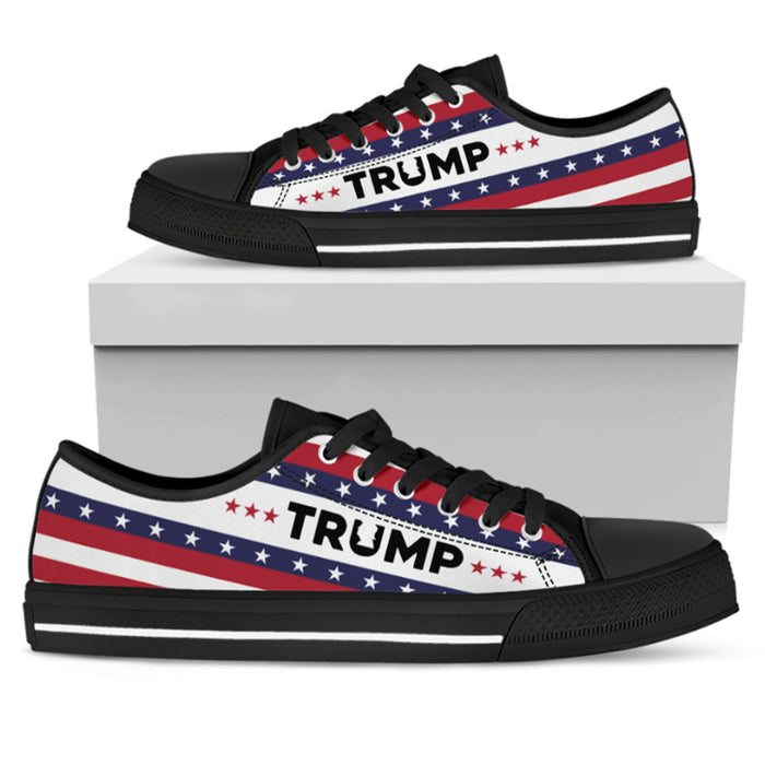 Trump 2024 Shoes | Donald Trump Fan Low Top Canvas Shoes C1032 - GOP