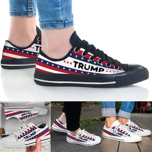 Trump 2024 Shoes | Donald Trump Fan Low Top Canvas Shoes C1032 - GOP