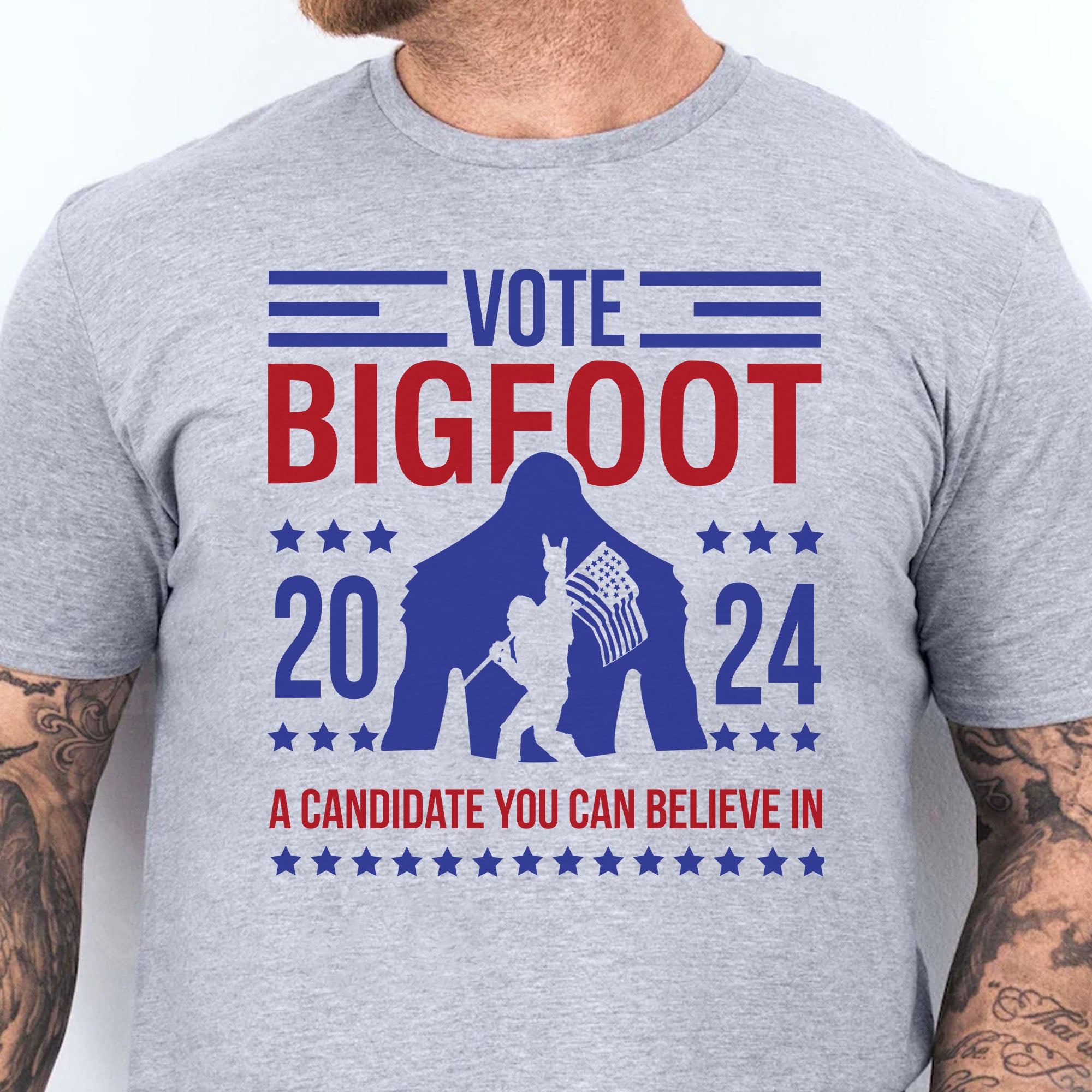 Vote Bigfoot Shirt | Funny Bigfoot for President Shirt | Funny 2024 Election Shirt | Funny Sasquatch Shirt | Bigfoot Lover Shirt | Bigfoot 2024 - T1037 - GOP