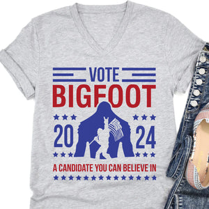 Vote Bigfoot Shirt | Funny Bigfoot for President Shirt | Funny 2024 Election Shirt | Funny Sasquatch Shirt | Bigfoot Lover Shirt | Bigfoot 2024 - T1037 - GOP