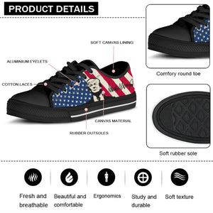 Trump Signature Unisex Shoes | Donald Trump Fan Low Top Canvas Shoes C1039 - GOP