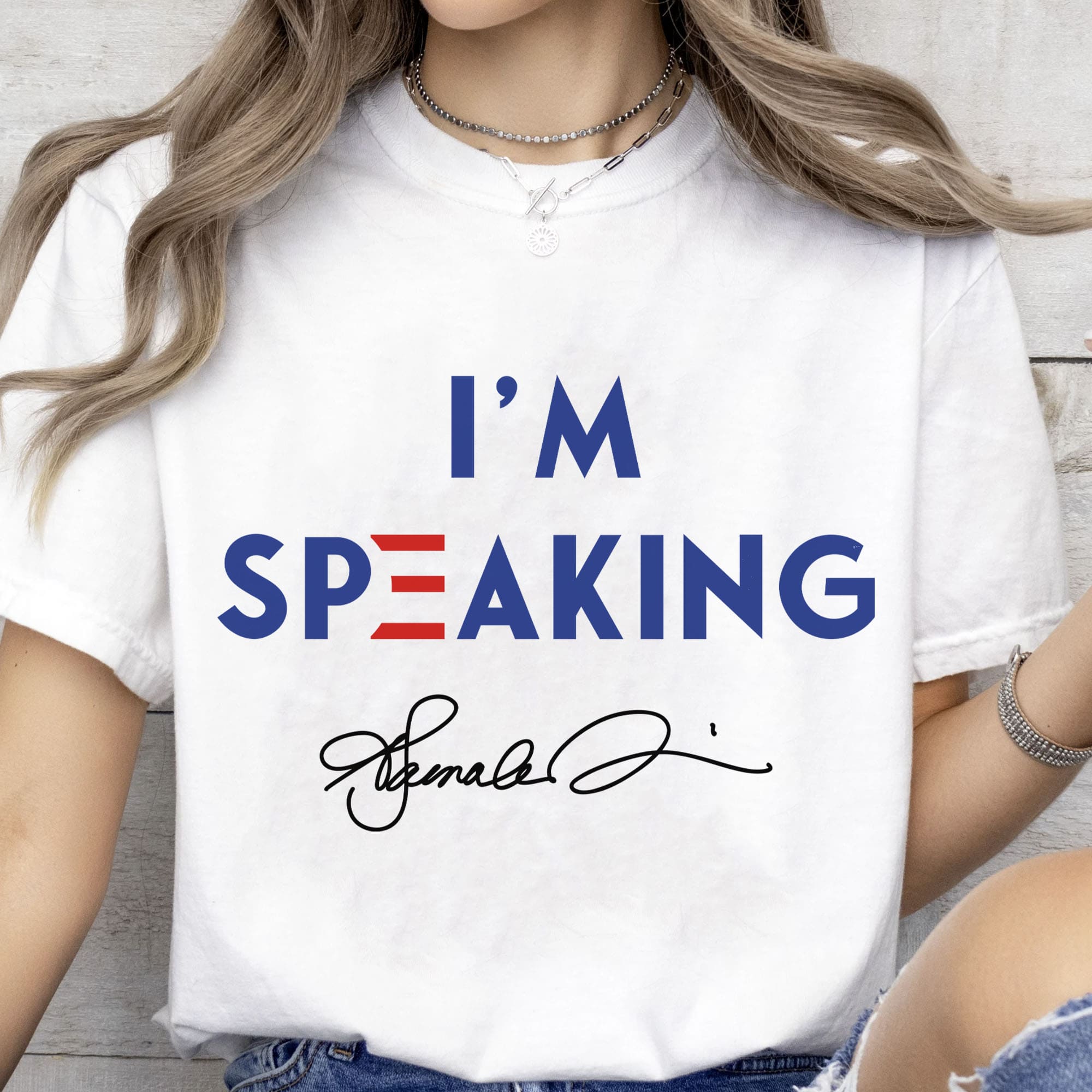 I'm Speaking Shirt | Kamala Harris 2024 Shirt | Kamala Harris Signature Shirt | Democrat Shirt Bright T1040 - KH2