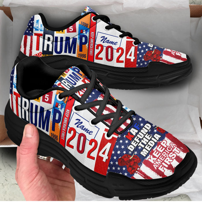 Trump 2024 Unisex Shoes | Custom Name Shoes | Donald Trump Fan Chunky Shoes C1043 - GOP