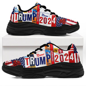 Trump 2024 Unisex Shoes | Custom Name Shoes | Donald Trump Fan Chunky Shoes C1043 - GOP