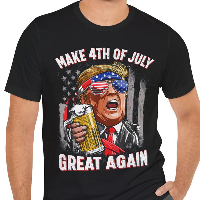 4th Of July Unisex Shirt | Trump 2024 Great Maga Shirt | Independence Day Shirt Dark C1054 - GOP
