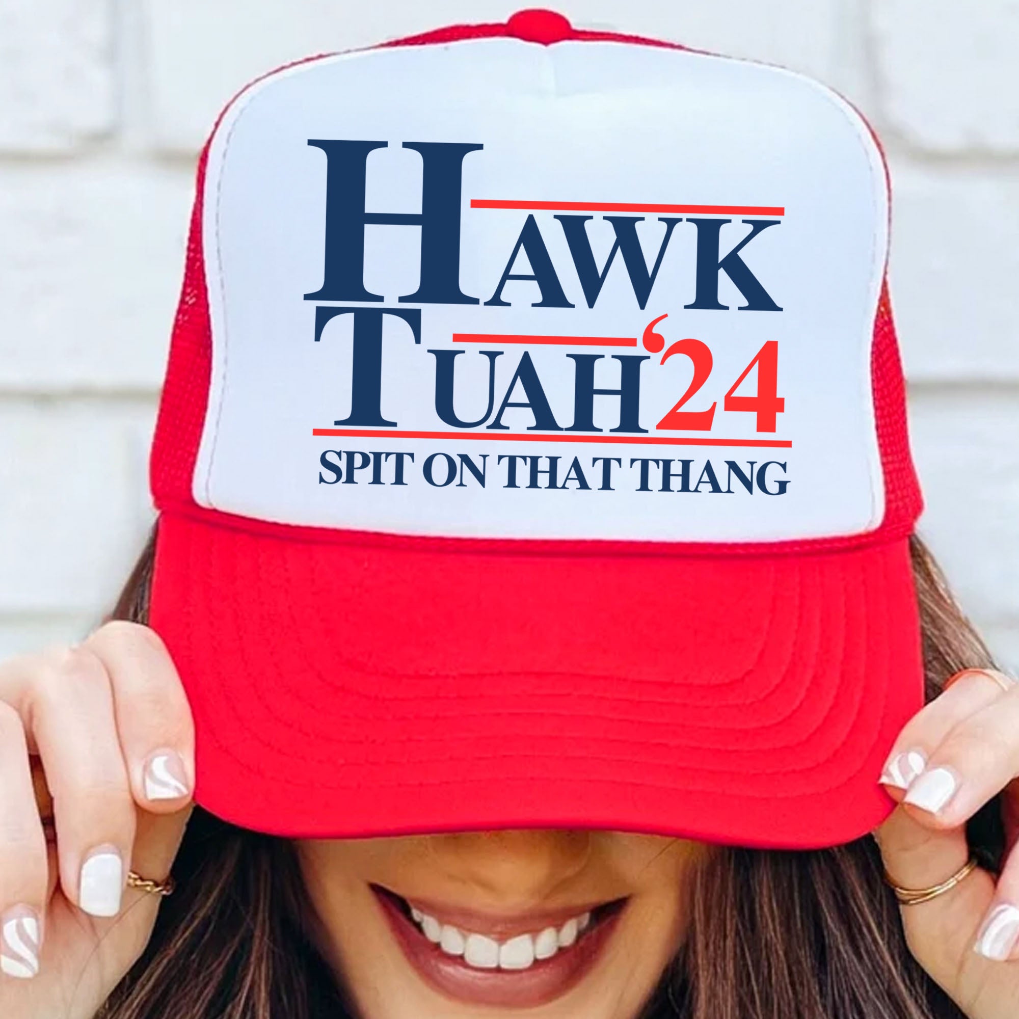 Hawk Tuah Spit On That Thang 2024 | Hawk Tuah Cap | Election Cap | Political Cap Hat C1061 - GOP