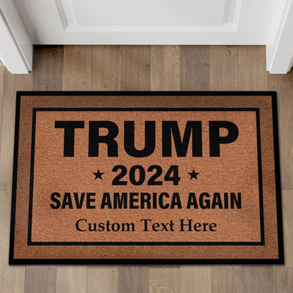 Trump 2024 Take America Back, MAGA, Save America | Donald Trump Doormat | Personalized Trump Supporters Doormat C1064 - GOP