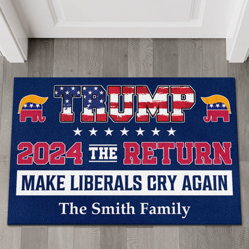 Trump 2024 The Return | Personalized Trump Supporters Doormat C1069 - GOP