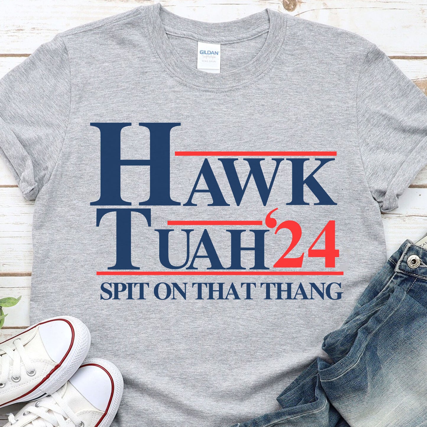 Hawk Tuah Spit On That Thang 2024 Shirt | Election Shirt | Political Bright Tee C1075 - GOP
