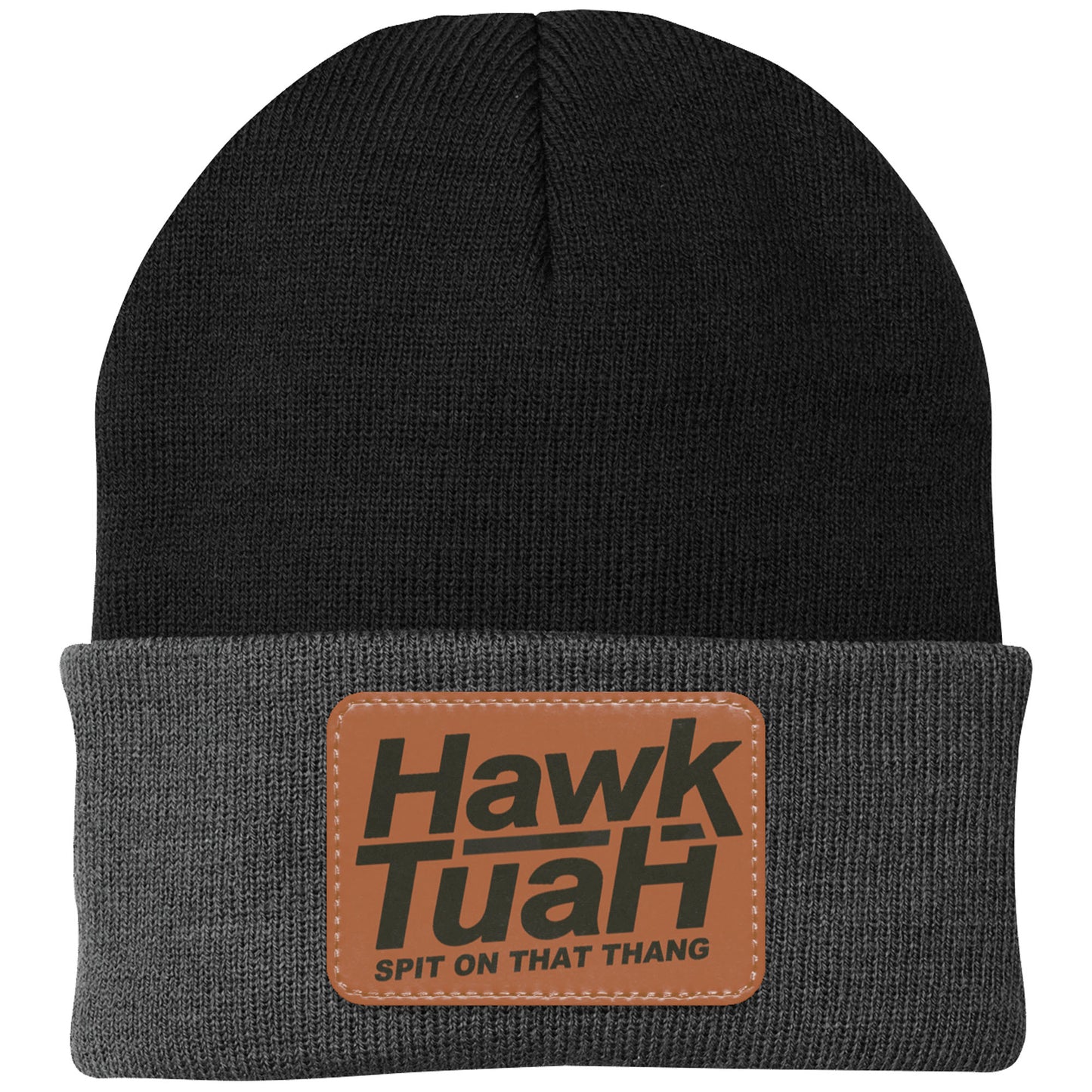 Hawk Tuah Spit On That Thang 2024 Hat | Election Hat | Political Rectangle Leather Patch Hat C1075 - GOP