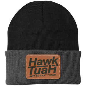 Hawk Tuah Spit On That Thang 2024 Hat | Election Hat | Political Rectangle Leather Patch Hat C1075 - GOP