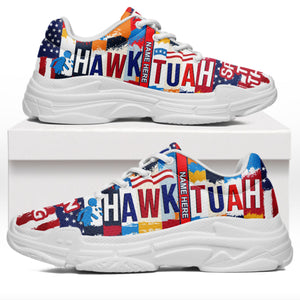 Hawk Tuah Spit On That Thang 2024 | Hawk Tuah Unisex Shoes | Election Shoes | Political Chunky Shoes C1075 - GOP