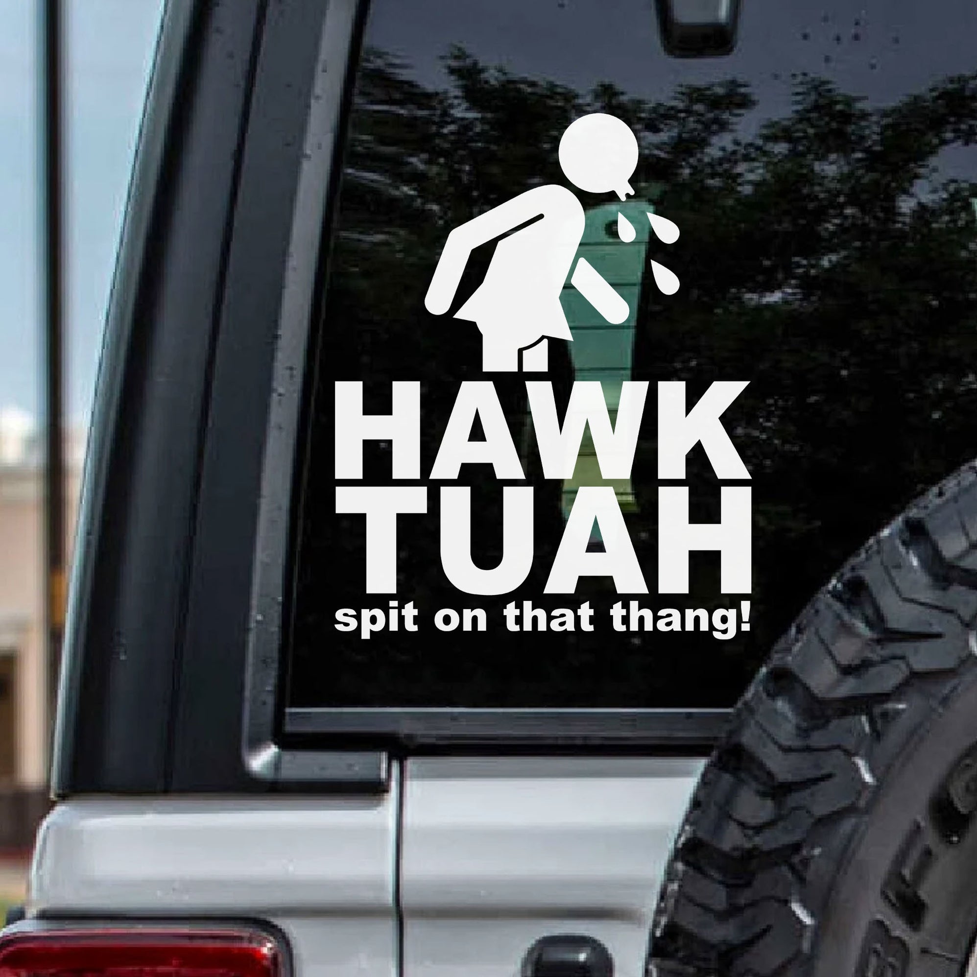 Hawk Tuah Spit On That Thang Decals | Funny Viral Meme Decals | Car ...