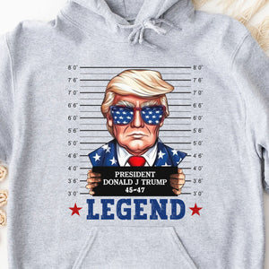 Trump Mugshot Legend Shirt | Trump 2024 Shirt | Trump Supporters Tee | Donald Trump Shirt Bright C1077 - GOP