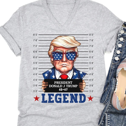 Trump Mugshot Legend Shirt | Trump 2024 Shirt | Trump Supporters Tee | Donald Trump Shirt Bright C1077 - GOP