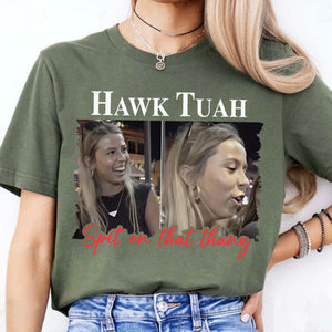 Hawk Tuah Spit On That Thang 2024 Photo Meme Girl | Hawk Tuah Shirt | Election Tee | Political Dark Shirt C1088 - GOP