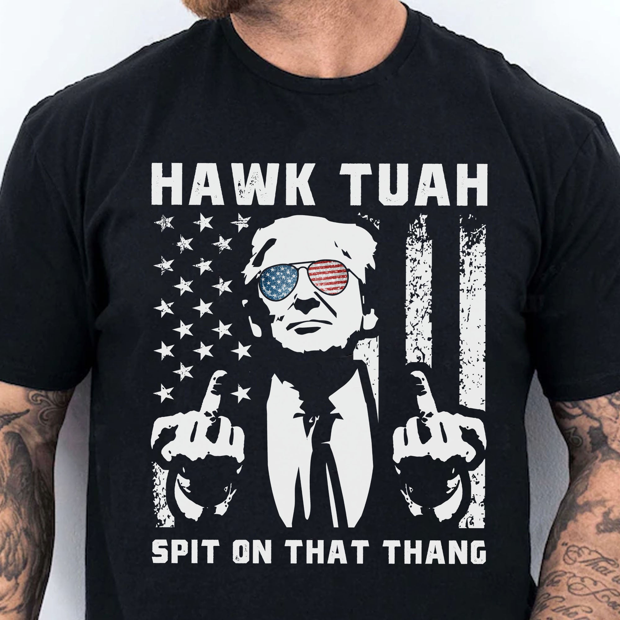 Hawk Tuah Spit On That Thang 2024 | Trump 2024 Shirt | Hawk Tuah Shirt | Trump Supporters Shirt Dark C1089 - GOP