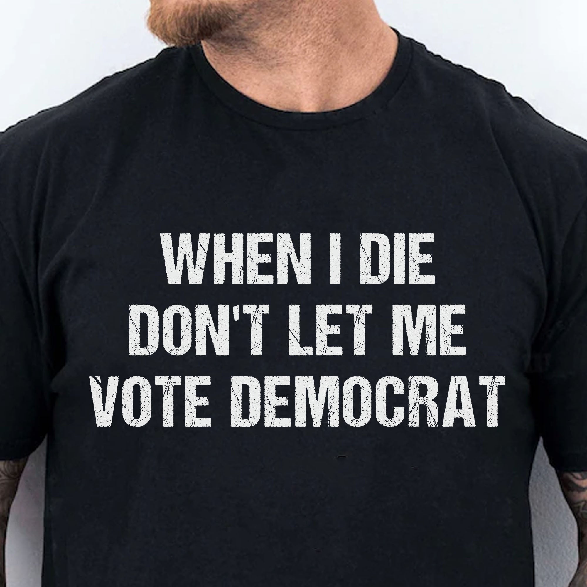 When I Die Don't Let Me Vote Democrat Unisex Shirt | Trump 2024 Shirt | Republican Shirt | Trump Supporters Shirt Dark C1090 - GOP