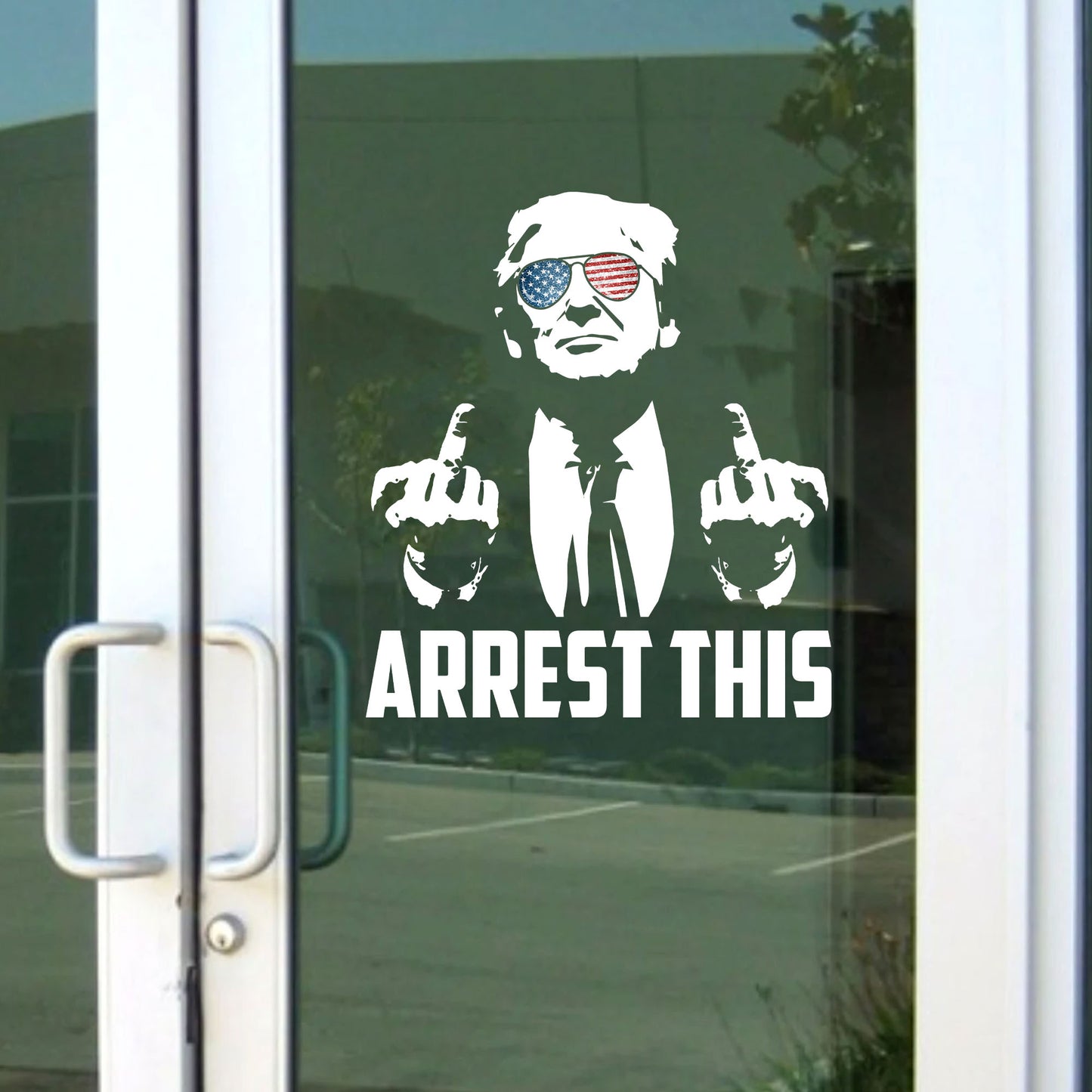 Arrest This Trump 2024 Decals | Trump Supporters Decals | Car Window Decals | Donald Trump Stickers C1099 - GOP