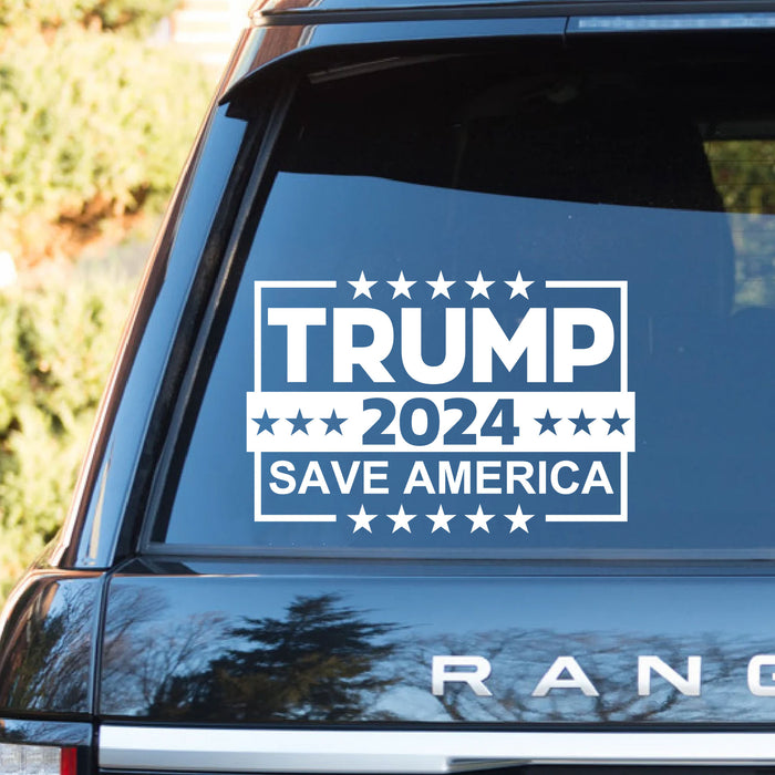 TRUMP 2024 Save America Decals | Trump Supporters Decals | Car Window Decals | Donald Trump Stickers C1102 - GOP