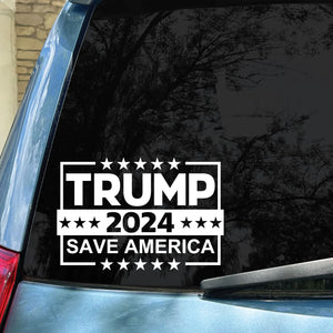 TRUMP 2024 Save America Decals | Trump Supporters Decals | Car Window Decals | Donald Trump Stickers C1102 - GOP