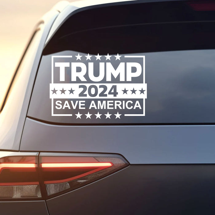 TRUMP 2024 Save America Decals | Trump Supporters Decals | Car Window Decals | Donald Trump Stickers C1102 - GOP