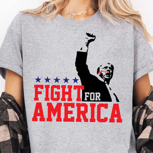 Fight For America Shirt | Trump Shot Fight Shirt | Donald Trump Shirt Bright C1110 - GOP