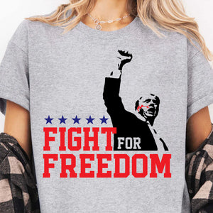 Fight For Freedom | Trump Fight 2024 Shirt Pennsylvania Rally | Shirt Bright C1114 - GOP