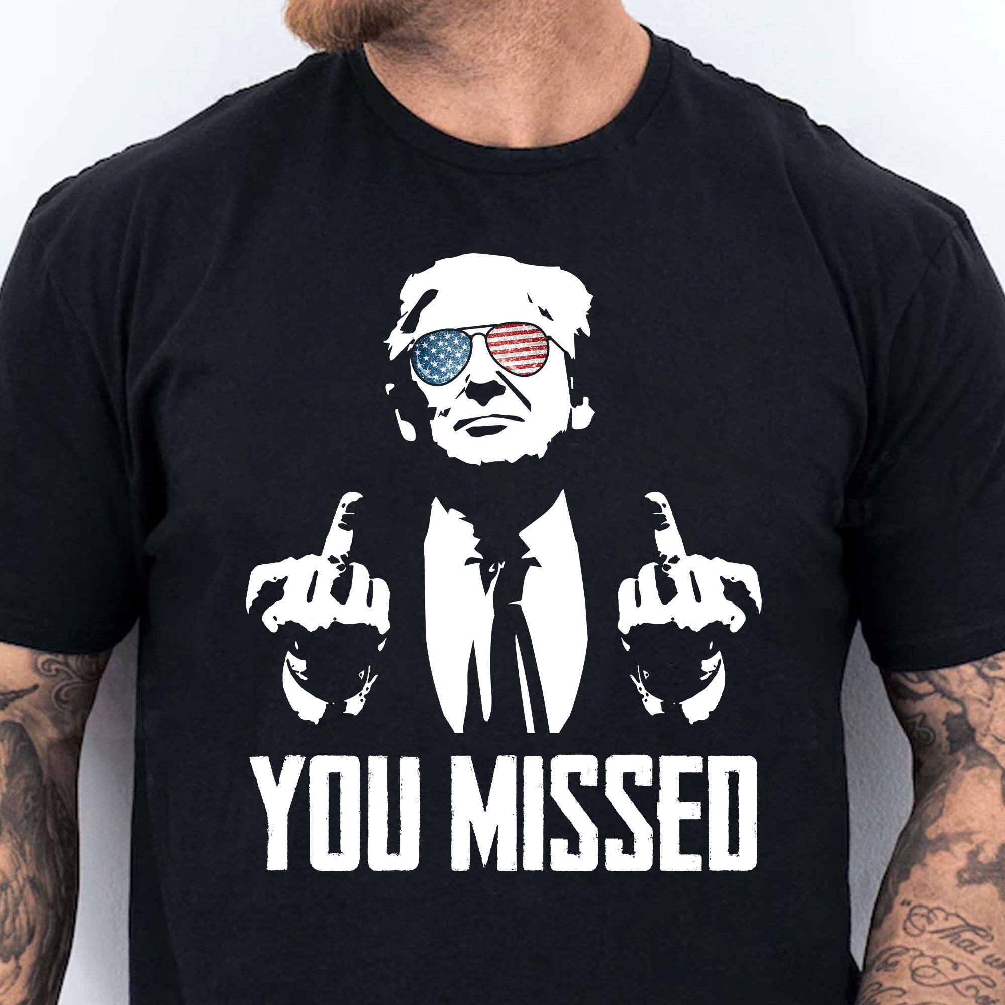 You Missed | Trump Fight 2024 Shirt Pennsylvania Rally | Shirt Dark C1115 - GOP