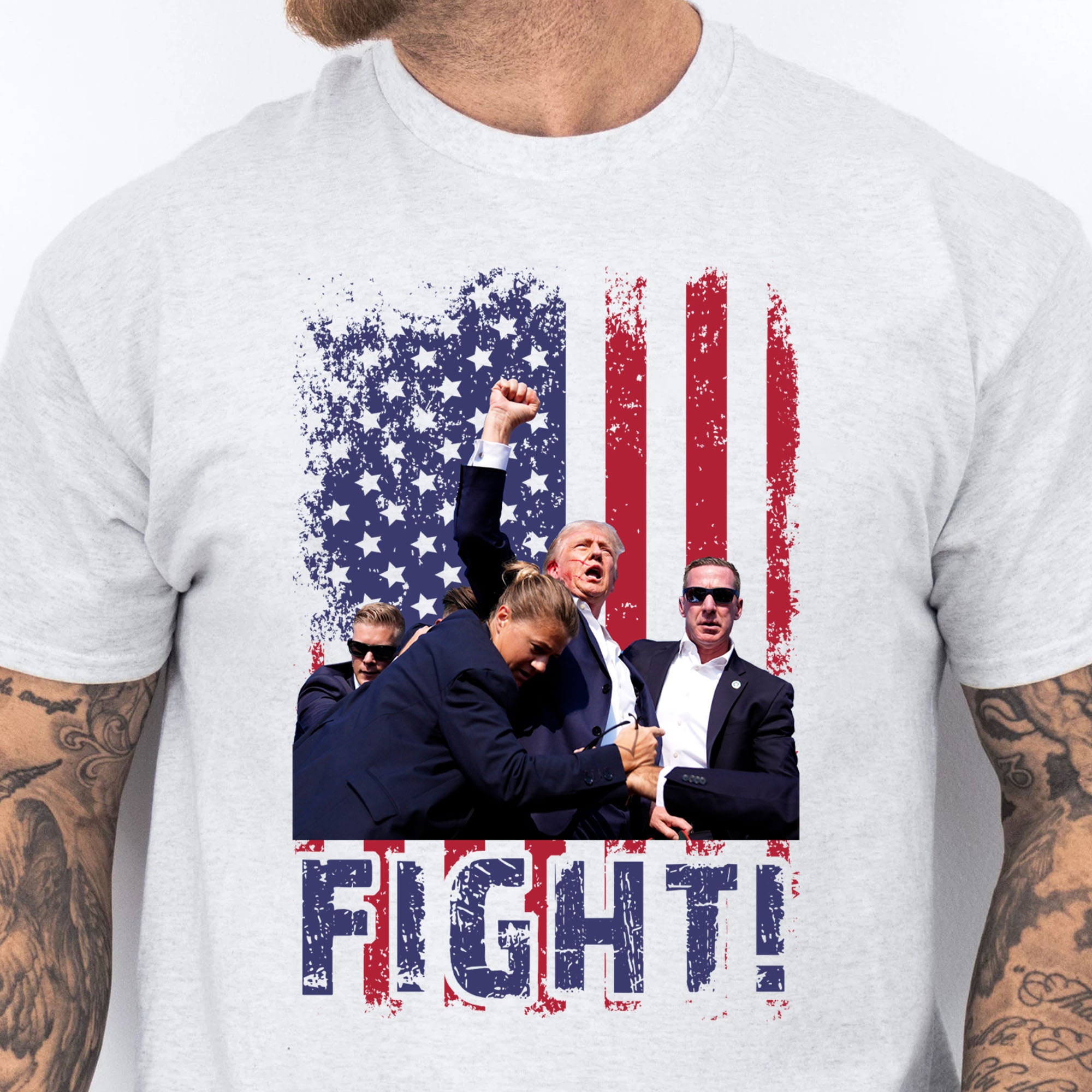 Trump Fight 2024 Shirt | Trump 2024 Pennsylvania Rally | Trump Supporters Shirt Bright T1128 - GOP