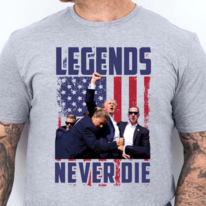 Legends Never Die | Trump Fight 2024 Shirt | Trump 2024 Pennsylvania Rally | Trump Supporters Shirt Bright T1129 - GOP