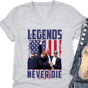 Legends Never Die | Trump Fight 2024 Shirt | Trump 2024 Pennsylvania Rally | Trump Supporters Shirt Bright T1129 - GOP