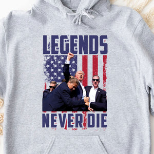 Legends Never Die | Trump Fight 2024 Shirt | Trump 2024 Pennsylvania Rally | Trump Supporters Shirt Bright T1129 - GOP