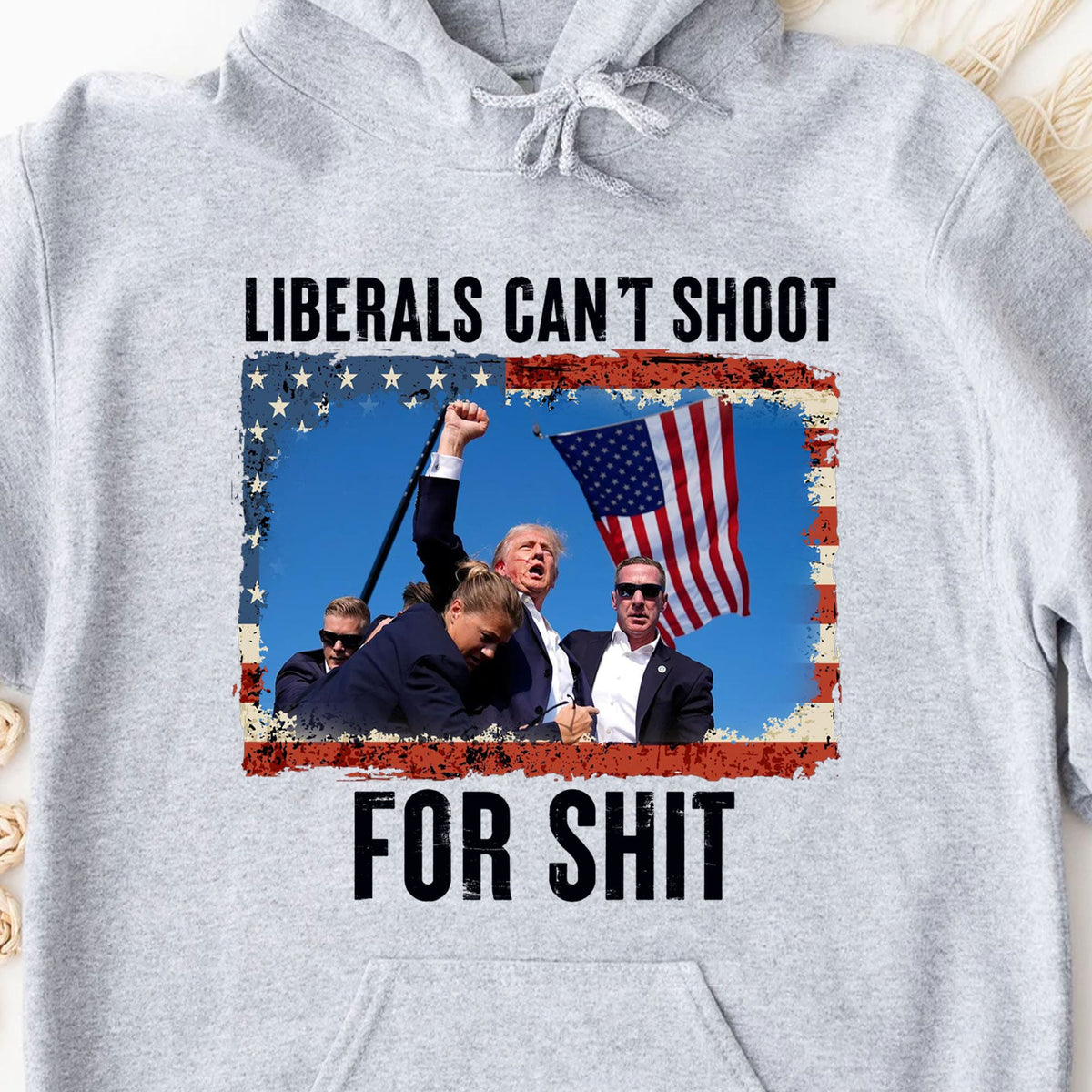 Liberals Can't Shoot Shirt | Trump Fight Shirt | Donald Trump Shirt Bright T1134 - GOP
