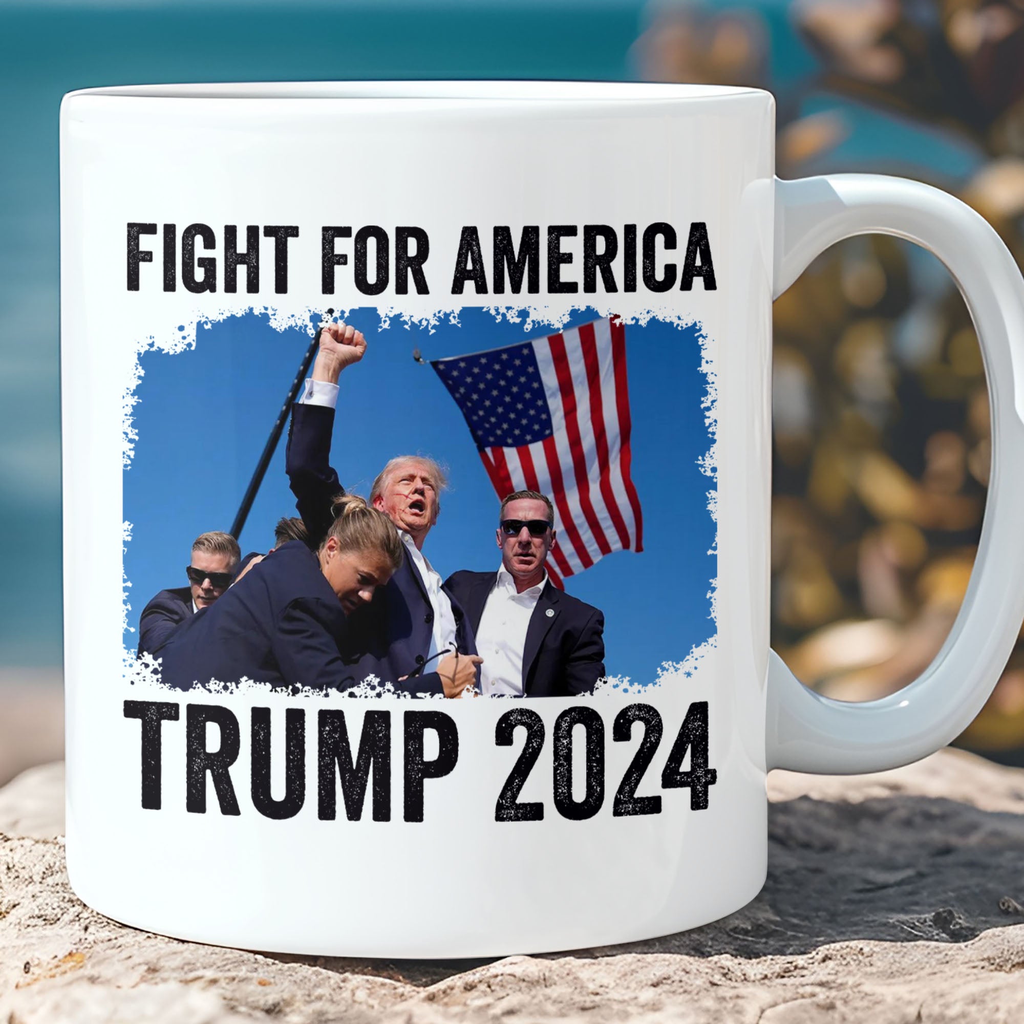 Fight For America | Trump Fight 2024 Mug | Trump Pennsylvania Rally | Trump Fight Mug T1135 - GOP