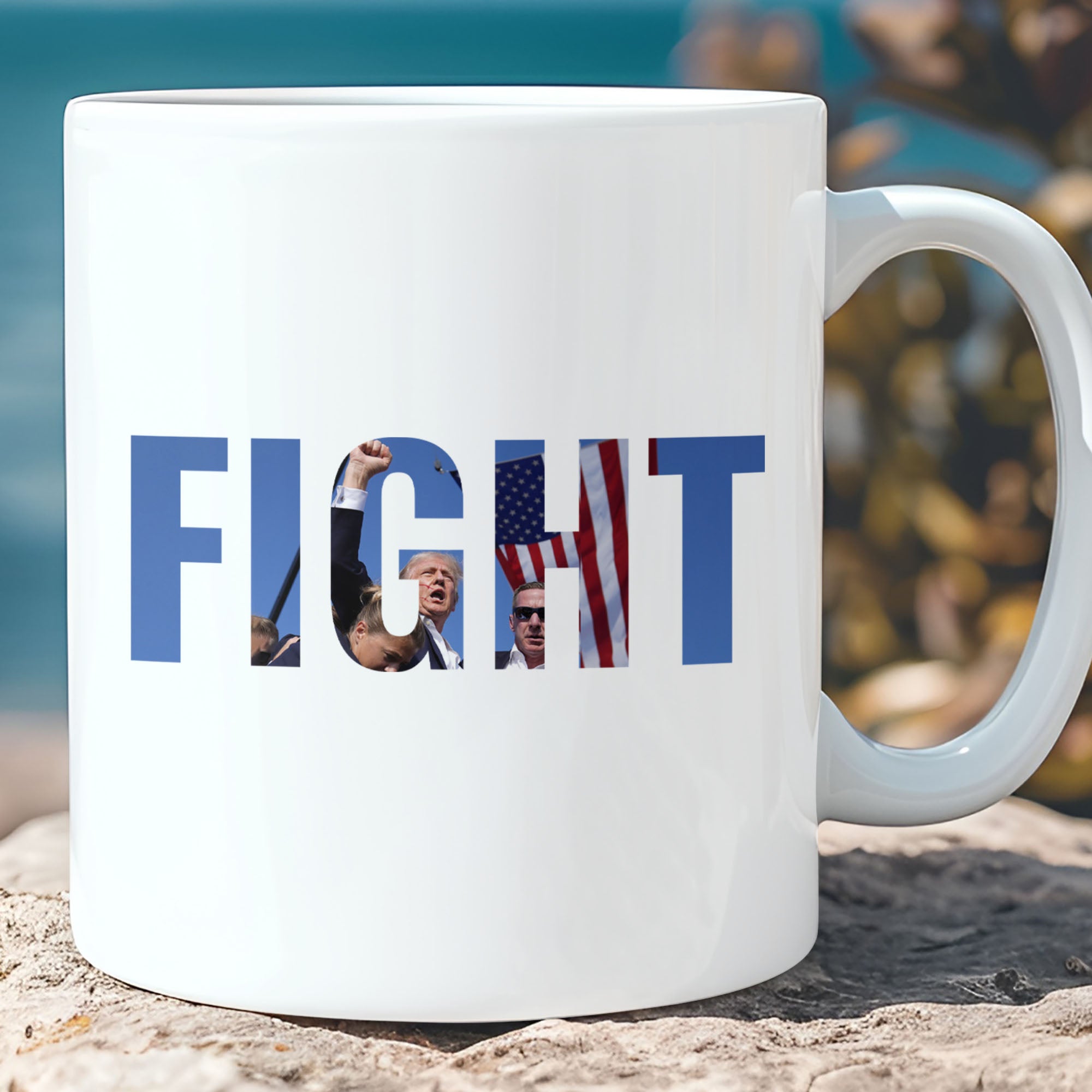 Trump Fight 2024 Mug | Trump 2024 Pennsylvania Rally | Trump Supporters Mug T1142 - GOP