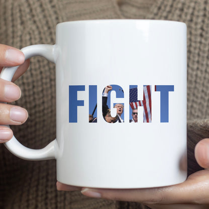 Trump Fight 2024 Mug | Trump 2024 Pennsylvania Rally | Trump Supporters Mug T1142 - GOP