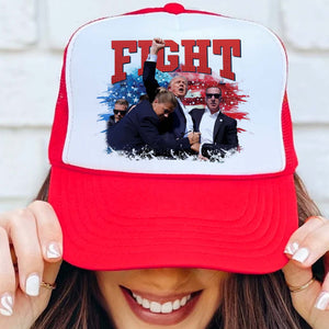 Trump Fight 2024 Cap | Trump Pennsylvania Rally | Trump Fight Trucker Cap Hat C1147 - GOP