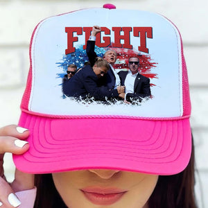 Trump Fight 2024 Cap | Trump Pennsylvania Rally | Trump Fight Trucker Cap Hat C1147 - GOP