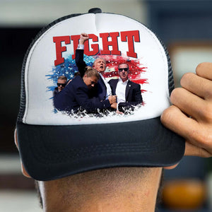 Trump Fight 2024 Cap | Trump Pennsylvania Rally | Trump Fight Trucker Cap Hat C1147 - GOP