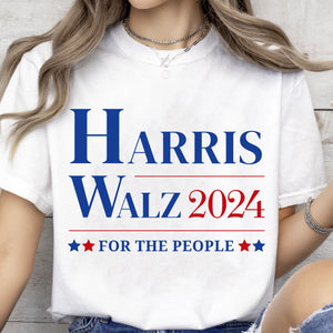 Harris Walz For The People 2024 Shirt | Kamala Harris 2024 Shirt | Democrat Shirt Bright T1150 - KH2