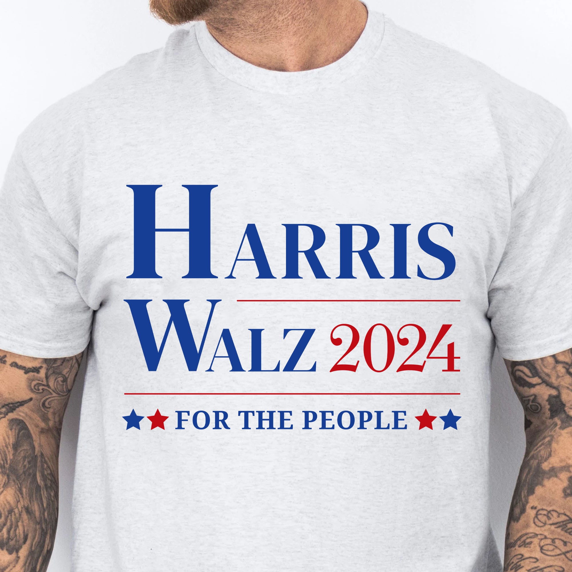 Harris Walz For The People 2024 Shirt | Kamala Harris 2024 Shirt | Democrat Shirt Bright T1150 - KH2