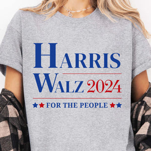 Harris Walz For The People 2024 Shirt | Kamala Harris 2024 Shirt | Democrat Shirt Bright T1150 - KH2