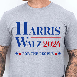 Harris Walz For The People 2024 Shirt | Kamala Harris 2024 Shirt | Democrat Shirt Bright T1150 - KH2