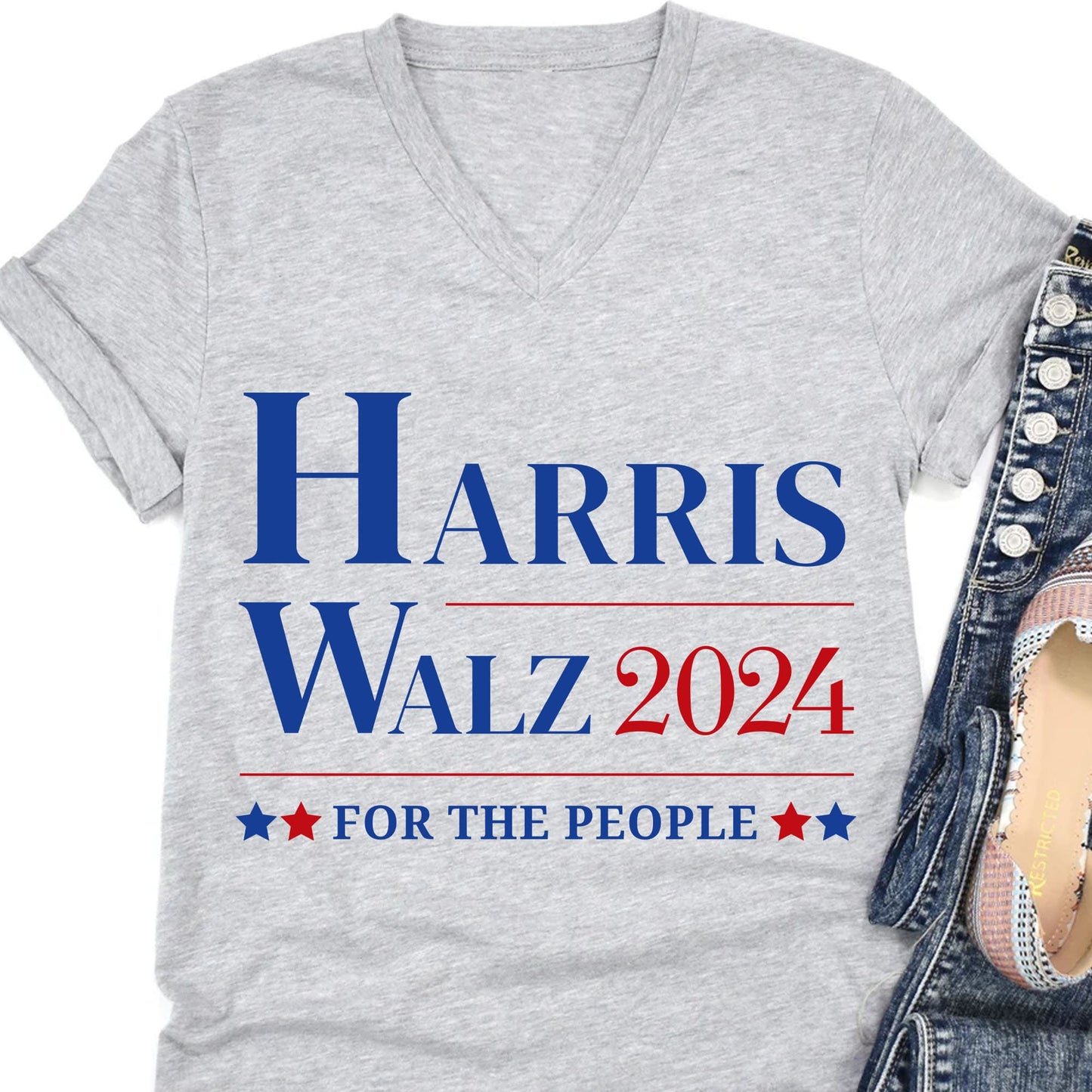 Harris Walz For The People 2024 Shirt | Kamala Harris 2024 Shirt | Democrat Shirt Bright T1150 - KH2