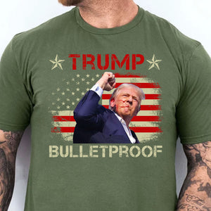 Bullet Proof | Trump Fight 2024 Shirt Pennsylvania Rally | Donald Trump Shirt Dark T1151 - GOP